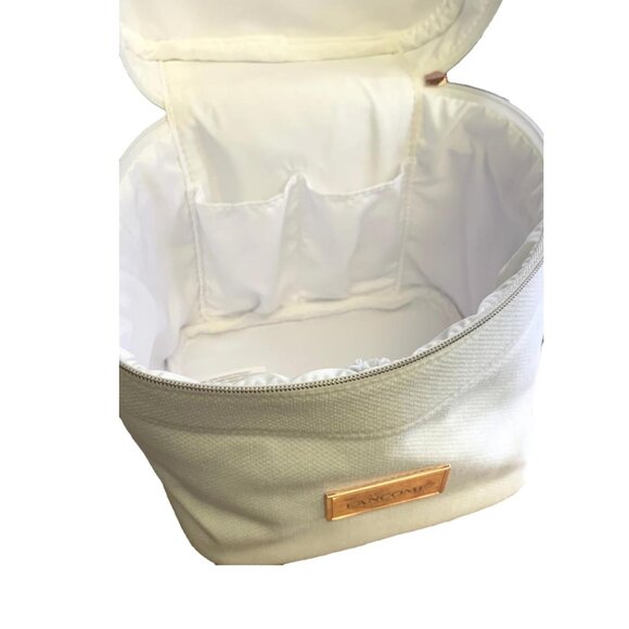 Lancome 8 Piece Gift Set Travel Skin Care & Makeup White Bag Mascara Absolue EDP - Picture 4 of 5